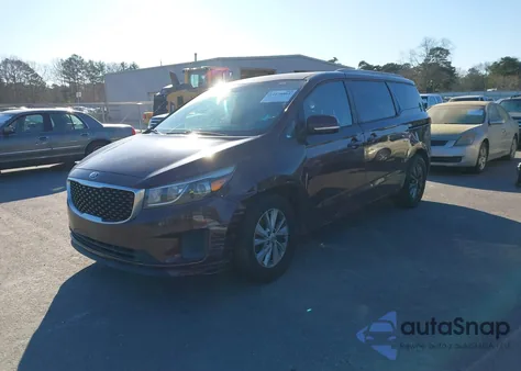 2016 Kia Sedona Lx из США, поврежденный, VIN KNDMB5C11G6092210